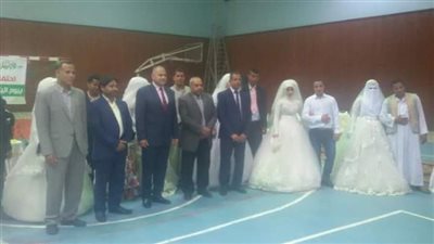حفل زفاف جماعي لـ7 عرائس يتيمات وتكريم أمهات الشهداء ببني سويف (صور)