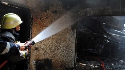 انتداب المعمل الجنائى لحريق مخازن الشبراويشى بأكتوبر وتحديد الخسائر