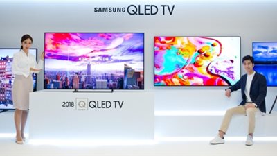 سامسونج تكشف عن النسخة 2018 من تليفزيونات QLED