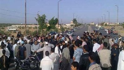 أمن القليوبية يعيد فتح الطريق الزراعى ببنها