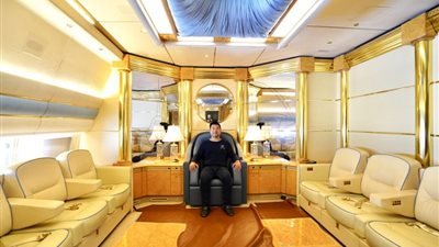 جولة مدون سفر على متن طائرة للعائلة الملكية القطرية (صور)