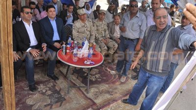 بالصور.. وزير الري يتفقد مشروع سد وادي الشيح بأسيوط