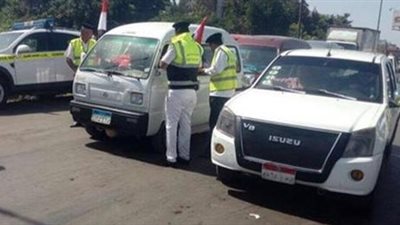 ضبط 60 متهما وتحرير 781 مخالفة مرورية في حملة بشارع مستشفى الصدر بالعمرانية