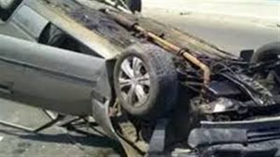 إصابة 4 أشخاص في حادث انقلاب سيارة بملوي