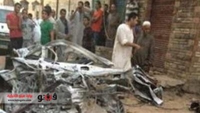 النيابة: سيارة الصف بدون لوحات معدنية وتحطمت في الانفجار