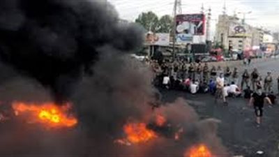 انسحاب المحتجين من محيط القصر الجمهوري بلبنان