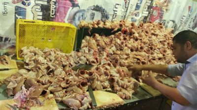 التحفظ على 3 أطنان دواجن فاسدة في حلوان (صور)