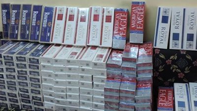 ضبط 50 ألف علبة سجائر مجهولة المصدر بالبحيرة