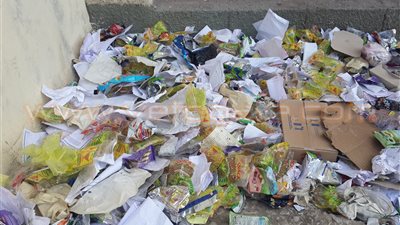 بالصور.. انتشار القمامة بمحيط مدرسة أبوحماد الصناعية بالشرقية