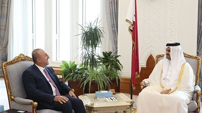 نائب أمير قطر يستقبل وزير الخارجية التركي