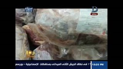 ضبط لحوم فاسدة بمستشفى التأمين الصحي ببني سويف (فيديو)