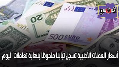 أسعار العملات الأجنبية تسجل تباينا ملحوظا بنهاية تعاملات اليوم