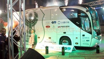 «المصري» يتسلم الأتوبيس من الشركة الراعية في احتفالية كبيرة