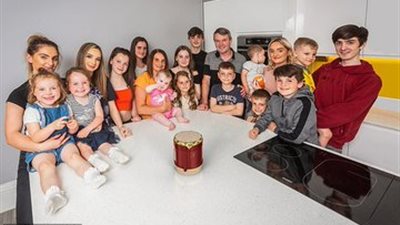 أكبر عائلة في بريطانيا تنتظر مولودها الـ22 (فيديو وصور)