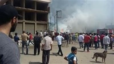 إخماد حريق بأحد محال «الكاوتش» في القليوبية