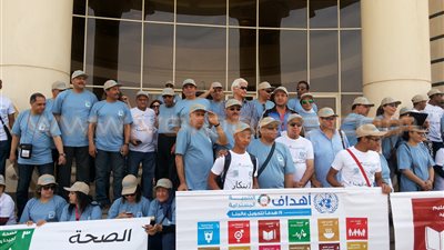 بالصور.. مسيرة رياضية ضمن برنامج الأولمبياد المصري بأسوان