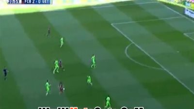 بالفيديو.. «نيمار» يحرز الهدف الثالث لبرشلونة في خيتافي