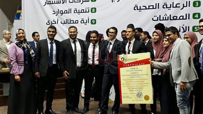 طلاب هندسة عين شمس ينظمون مسابقة «mola structure» (فيديو وصور)