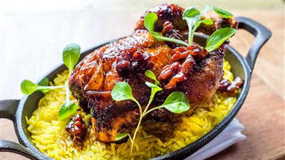 أسرع طريقة لعمل الدجاج المشوى بالزنجبيل