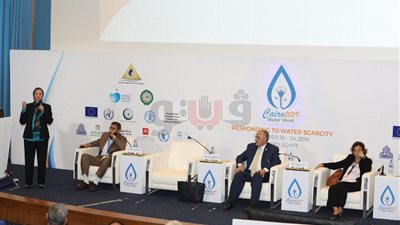 وزيرة البيئة تشارك في أسبوع القاهرة للمياه (صور)