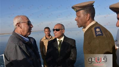 محافظ أسوان يتفقد بحيرة ناصر للتأكد من وقف الصيد