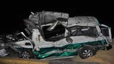 إصابة 9 أشخاص في حادث سير بالطريق الحربي بالإسماعيلية