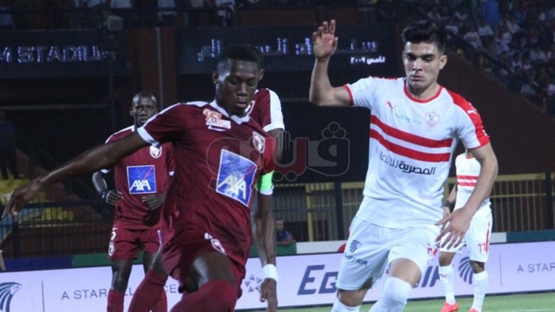جانب من مباراه الزمالك
