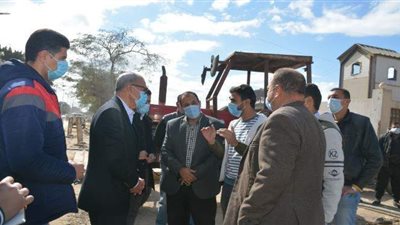 محافظ القليوبية يتفقد أعمال تطوير كورنيش النيل ببنها