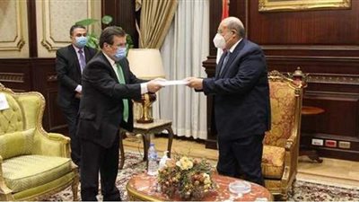رئيس مجلس الشيوخ يستقبل سفير أوكرانيا بالقاهرة
