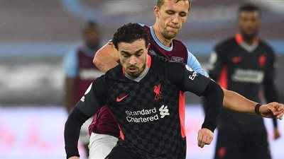 ليفربول يتعادل سلبيا مع وست هام في الشوط الأول