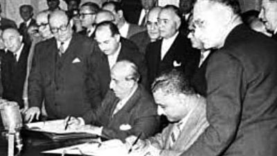 زي النهاردة.. عبد الناصر والقوتلي يوقعان ميثاق الوحدة المصرية السورية