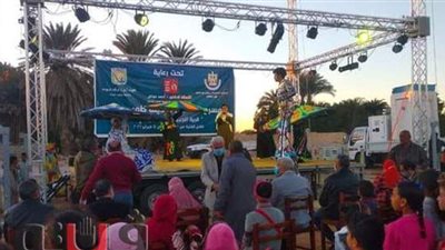 ورش فنية وفعاليات على المسرح المتنقل بقرى وادى النطرون بالبحيرة