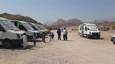 قافلة طبية مجانية بالمركز الحضري بأبوزنيمة ضمن مبادرة حياة كريمة