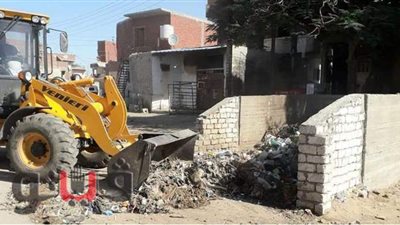 رفع ٥٠ طن قمامة بقرية عين غصين في الإسماعيلية | صور