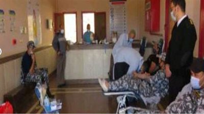 حملة للتبرع بالدم بمشاركة الضباط والأفراد والمجندين بجنوب سيناء