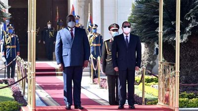 قمة مصرية كونغو ديمقراطية.. السيسي يستقبل تشيسيكيدي بقصر الاتحادية| صور