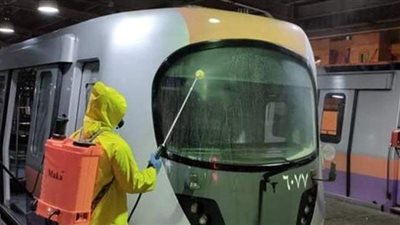 المترو يواصل التعقيم للحد من خطورة وانتقال كورونا