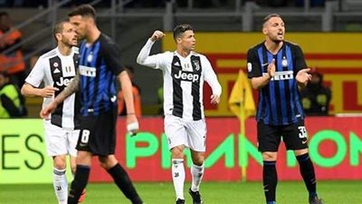 رونالدو يقود يوفنتوس للفوز على إنتر ميلان 1/2 بذهاب نصف نهائي كأس إيطاليا