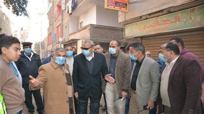 محافظ القليوبية يقود حملة لإزالة التعديات بشبرا الخيمة