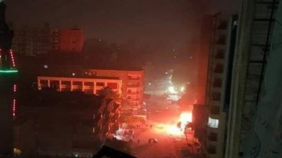 تحقيقات حريق محطة بنزين شبرا الخيمة: ماس كهربائي سبب تدمر طلمبتين