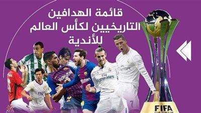 قائمة الهدافين التاريخيين لكأس العالم للأندية | إنفوجراف