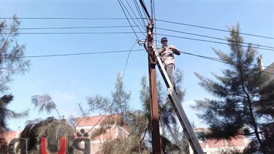 تكثيف أعمال صيانة أعمدة الإنارة بالشرقية