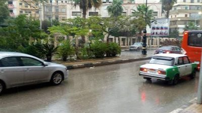 أمطار غزيرة ورعد وبرق بمدن ومراكز البحيرة |  صور