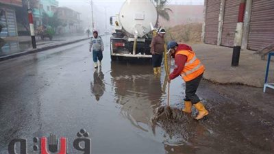 كسح تجمعات مياه الأمطار في الدقهلية | صور
