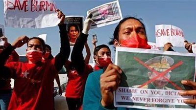 احتجاجات منددة بالانقلاب العسكري في شوارع ميانمار | صور