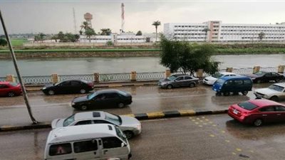 هطول أمطار غزيرة ورعدية بالقليوبية | صور