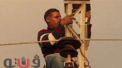 إصلاح كابلات الضغط بعد سقوطها بسبب الأحوال الجوية في الإسماعيلية | صور