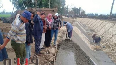 ري الغربية: استمرار المشروع القومي لتأهيل وتبطين الترع بزفتى والسنطة | صور