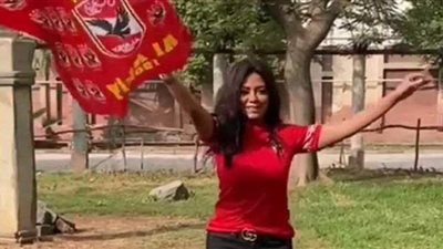 رانيا يوسف تهنئ الأهلي بالفوز على الدحيل القطري