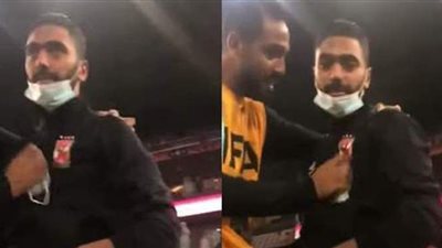 بكاء حسين الشحات بعد لقاء الدحيل.. وموسيماني يحتضنه في مشهد مؤثر | فيديو